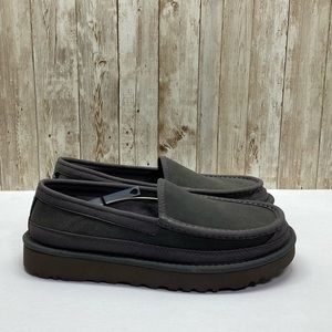 ugg dex moc toe water resistant leather slipper